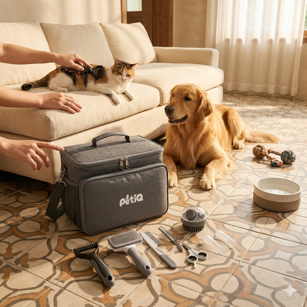 PetiQ Signature Care Kit — Premium Travel Bag Included